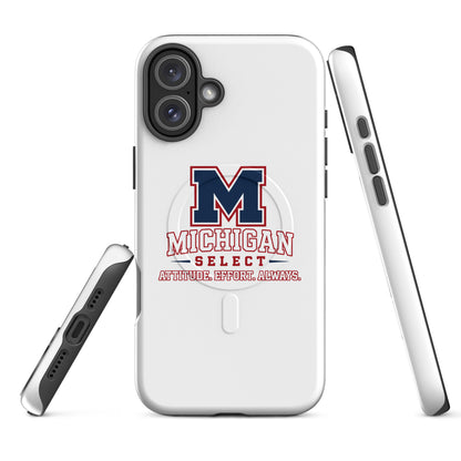 Magsafe Tough Case for iPhone | Michigan Select Baseball | Crest Logo