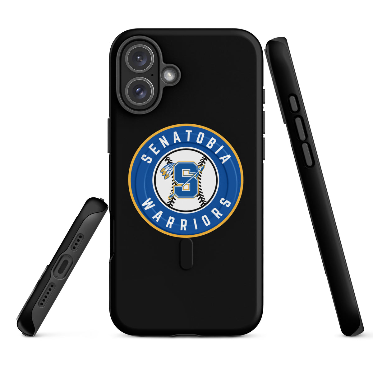 Magsafe Tough Case for iPhone | Senatobia Warriors Baseball | Badge Logo