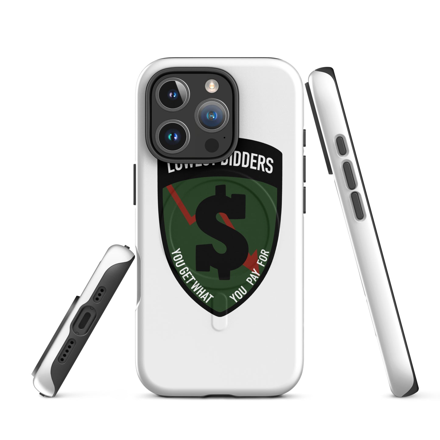 Magsafe Tough Case for iPhone | The Lowest Bidders | Shield Logo