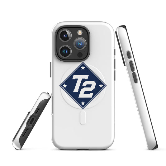 Magsafe Tough Case for iPhone | Texas Turn Two Baseball | Crest Logo