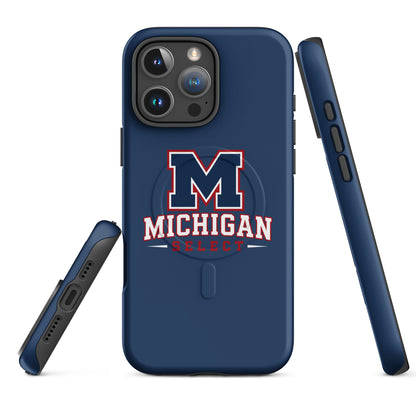 Magsafe Tough Case for iPhone | Michigan Select Baseball | Emblem Logo