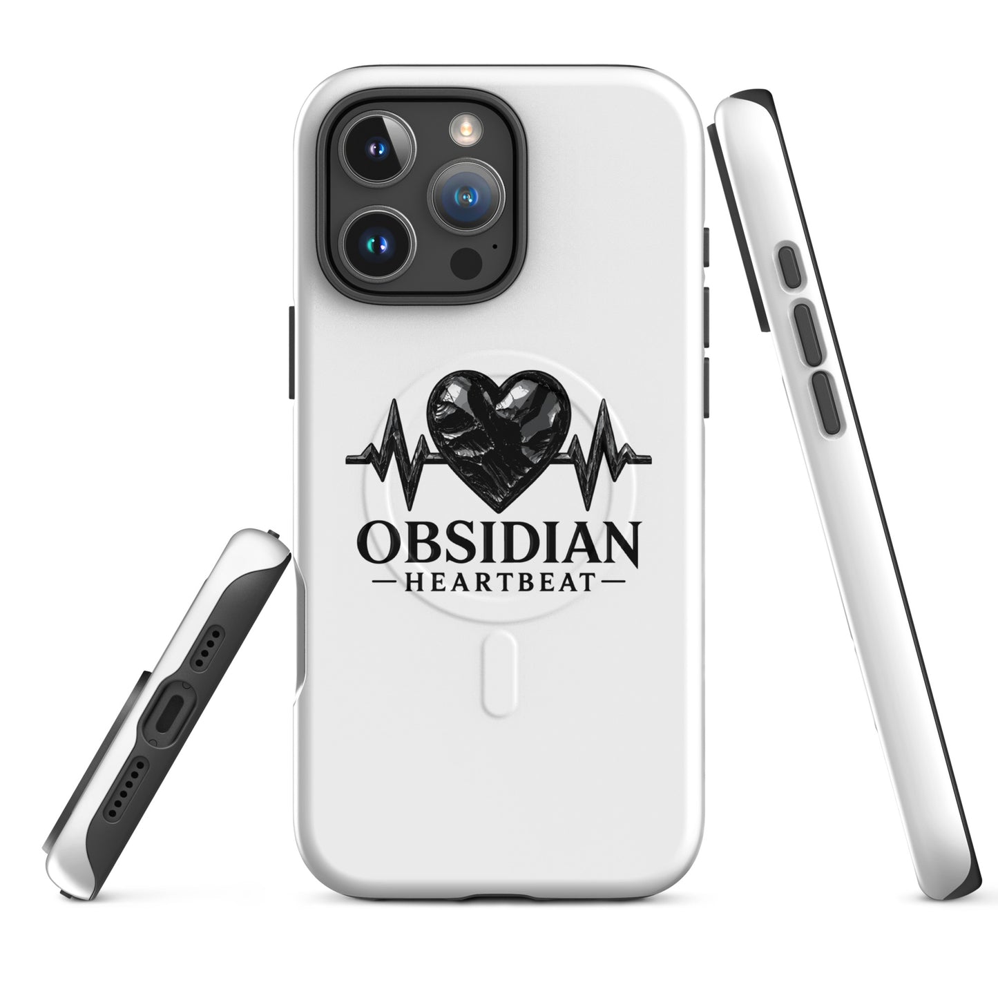 Magsafe Tough Case for iPhone | Obsidian Heartbeat | Pulse Athletics Logo