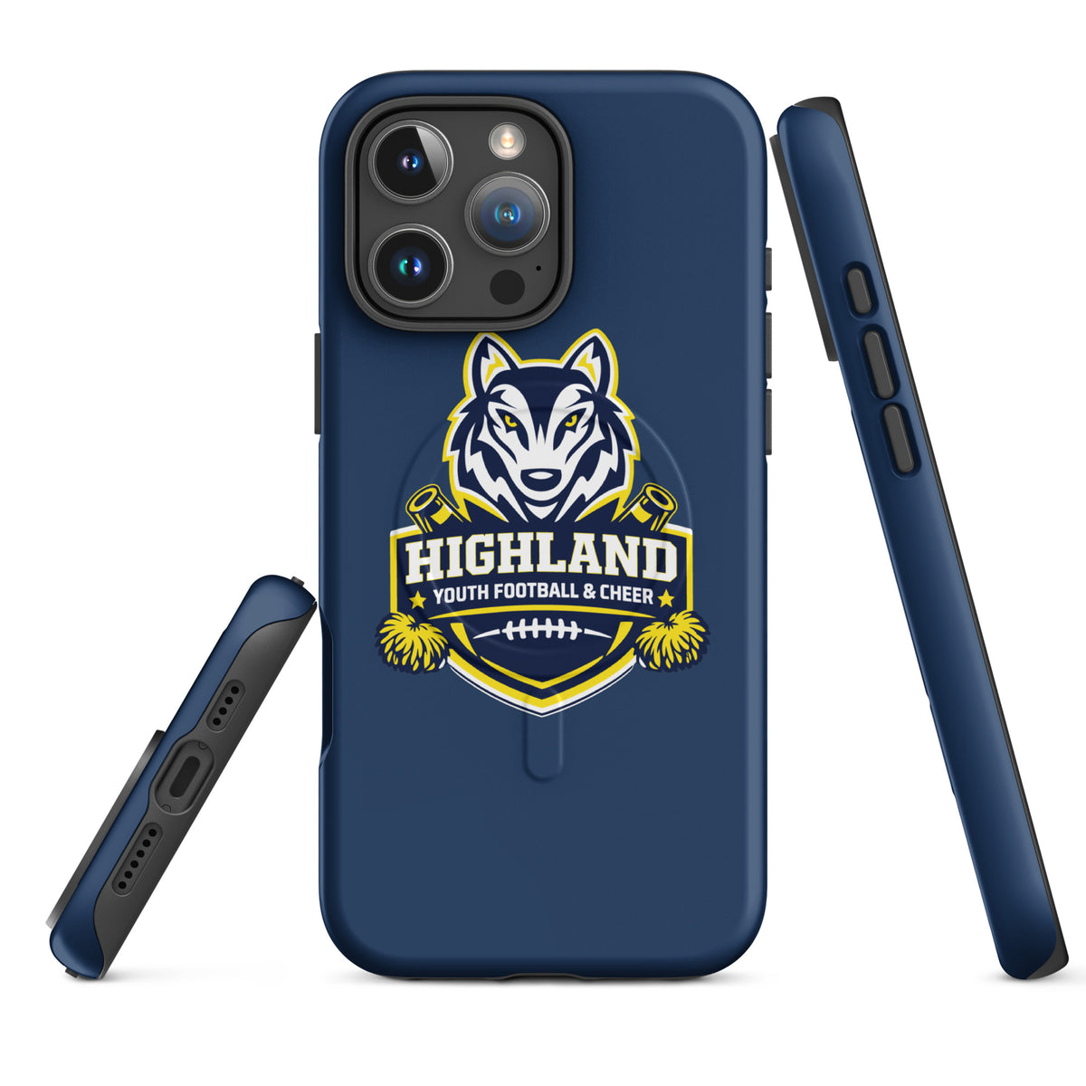 Magsafe Tough Case for iPhone | Highland youth football and cheer | Emblem Logo