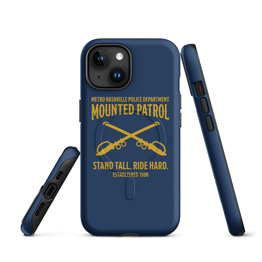 Magsafe Tough Case for iPhone | Metro Nashville Police Department Horse Mounted Patrol | Stand Tall Logo