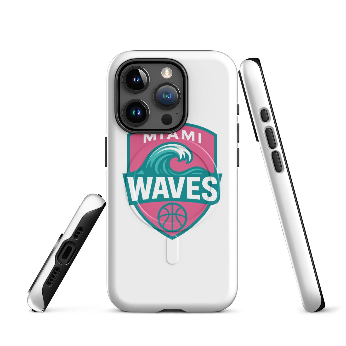 Magsafe Tough Case for iPhone | Miami Waves | Shield Logo