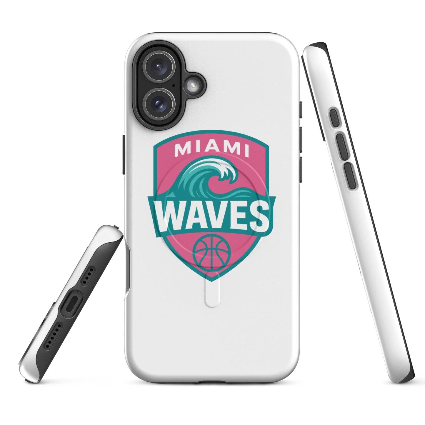 Magsafe Tough Case for iPhone | Miami Waves | Shield Logo