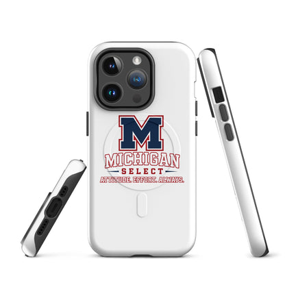 Magsafe Tough Case for iPhone | Michigan Select Baseball | Crest Logo