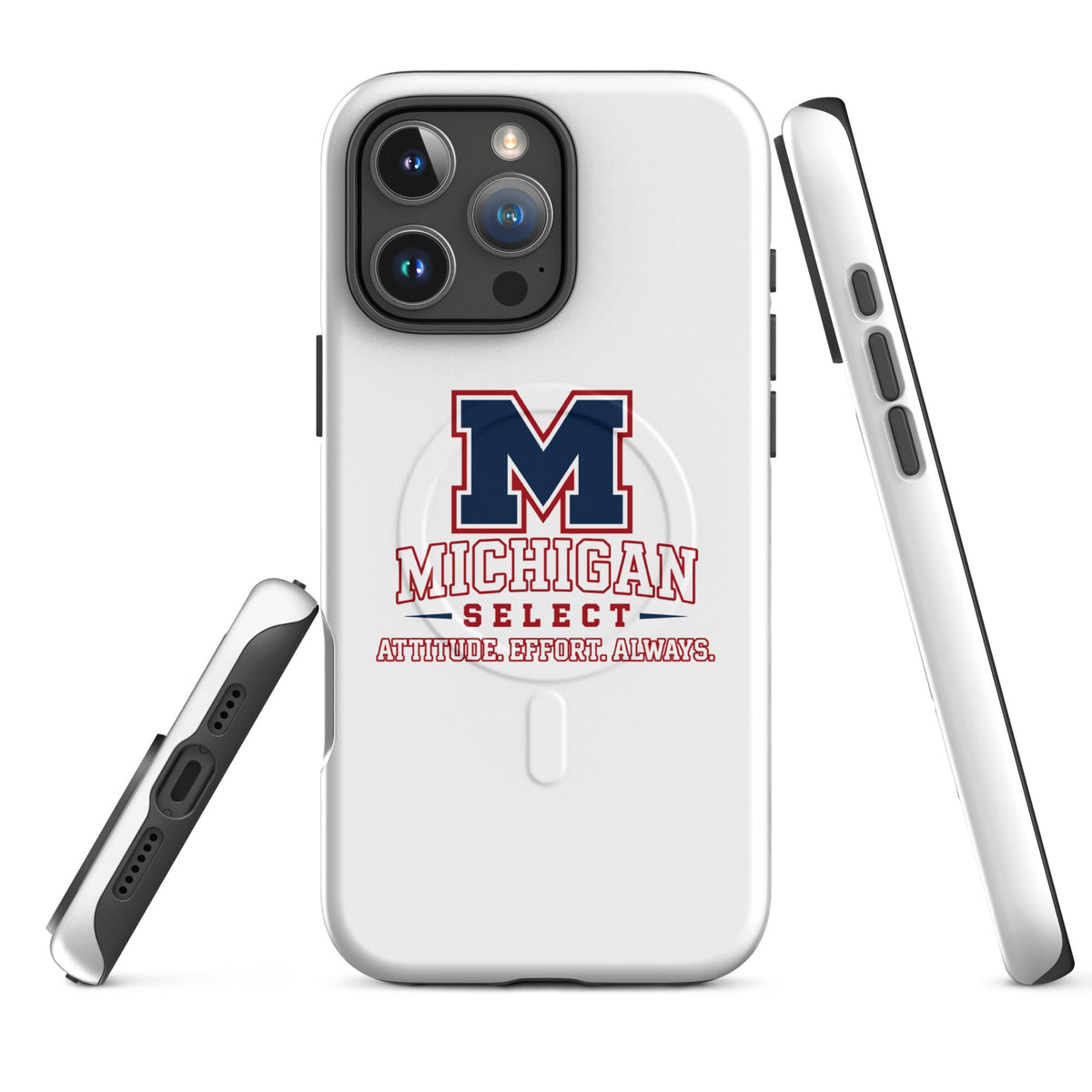 Magsafe Tough Case for iPhone | Michigan Select Baseball | Crest Logo