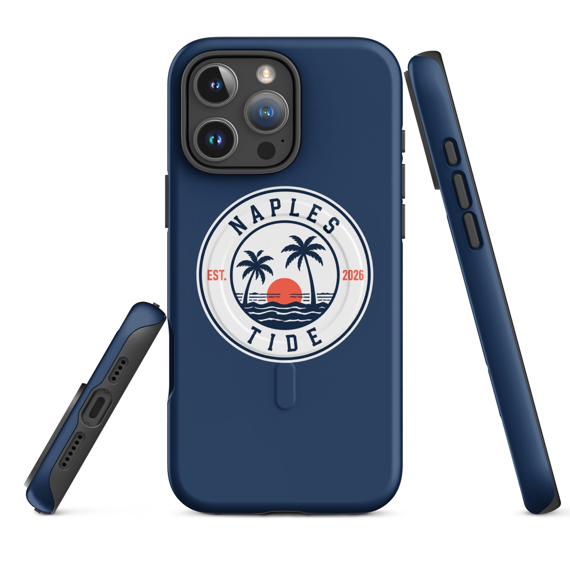 Magsafe Tough Case for iPhone | Naples Tide | Badge Logo
