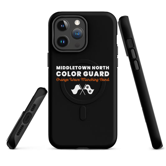 Magsafe Tough Case for iPhone | Orange Wave Marching Band | Modern Script Logo