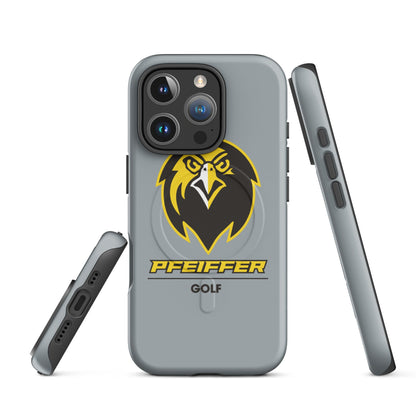 Magsafe Tough Case for iPhone | Pfeiffer University Golf | Falcon Logo