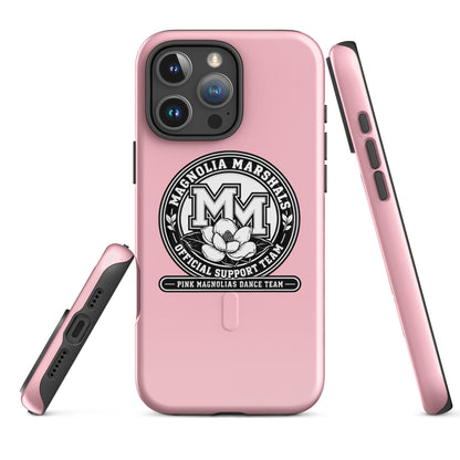 Magsafe Tough Case for iPhone | Pink Magnolias Dance | Emblem Logo