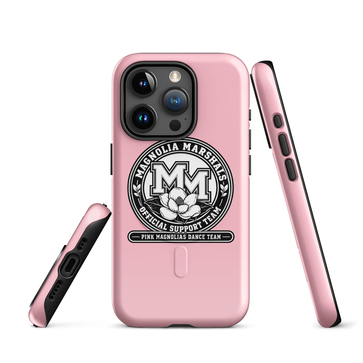 Magsafe Tough Case for iPhone | Pink Magnolias Dance | Emblem Logo