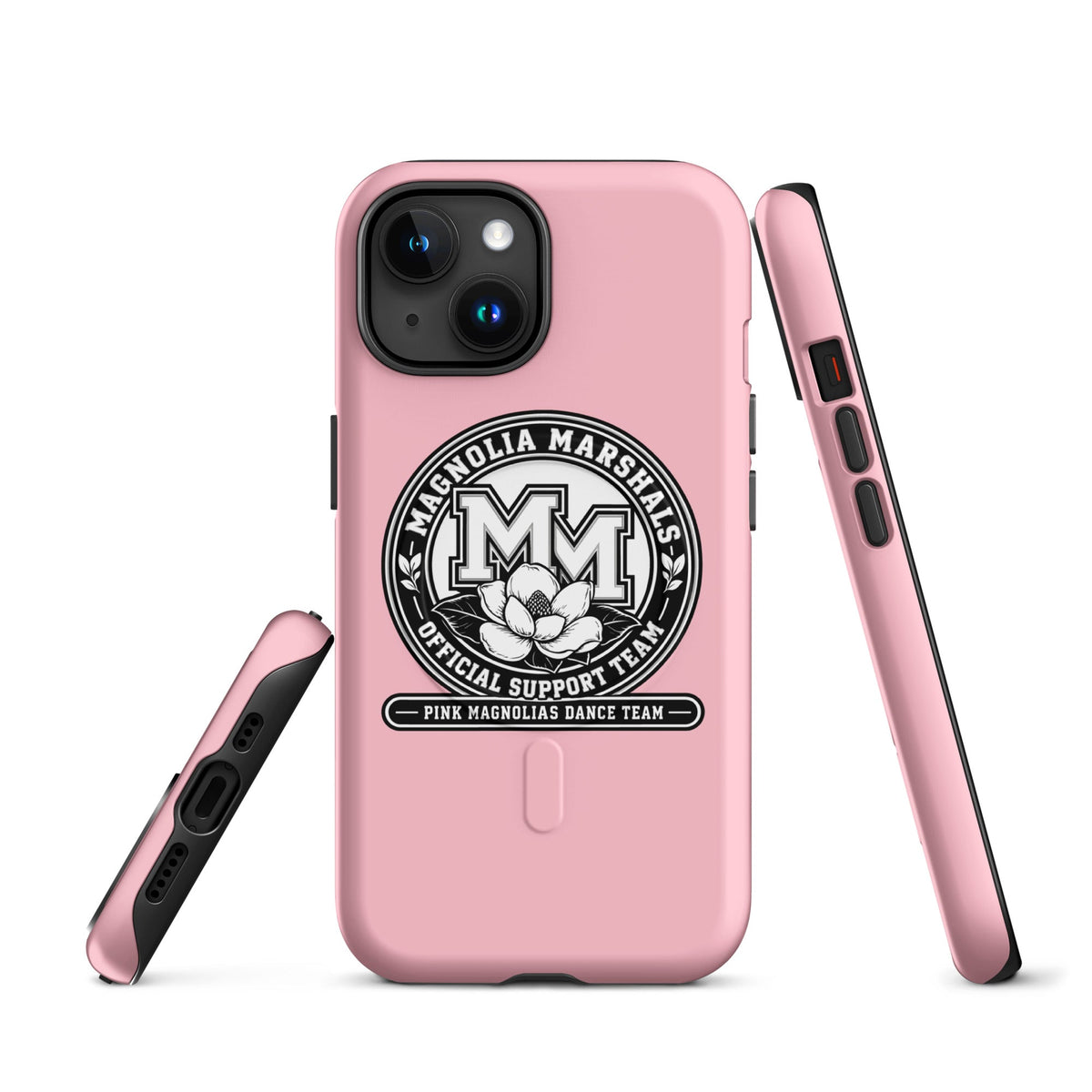 Magsafe Tough Case for iPhone | Pink Magnolias Dance | Emblem Logo