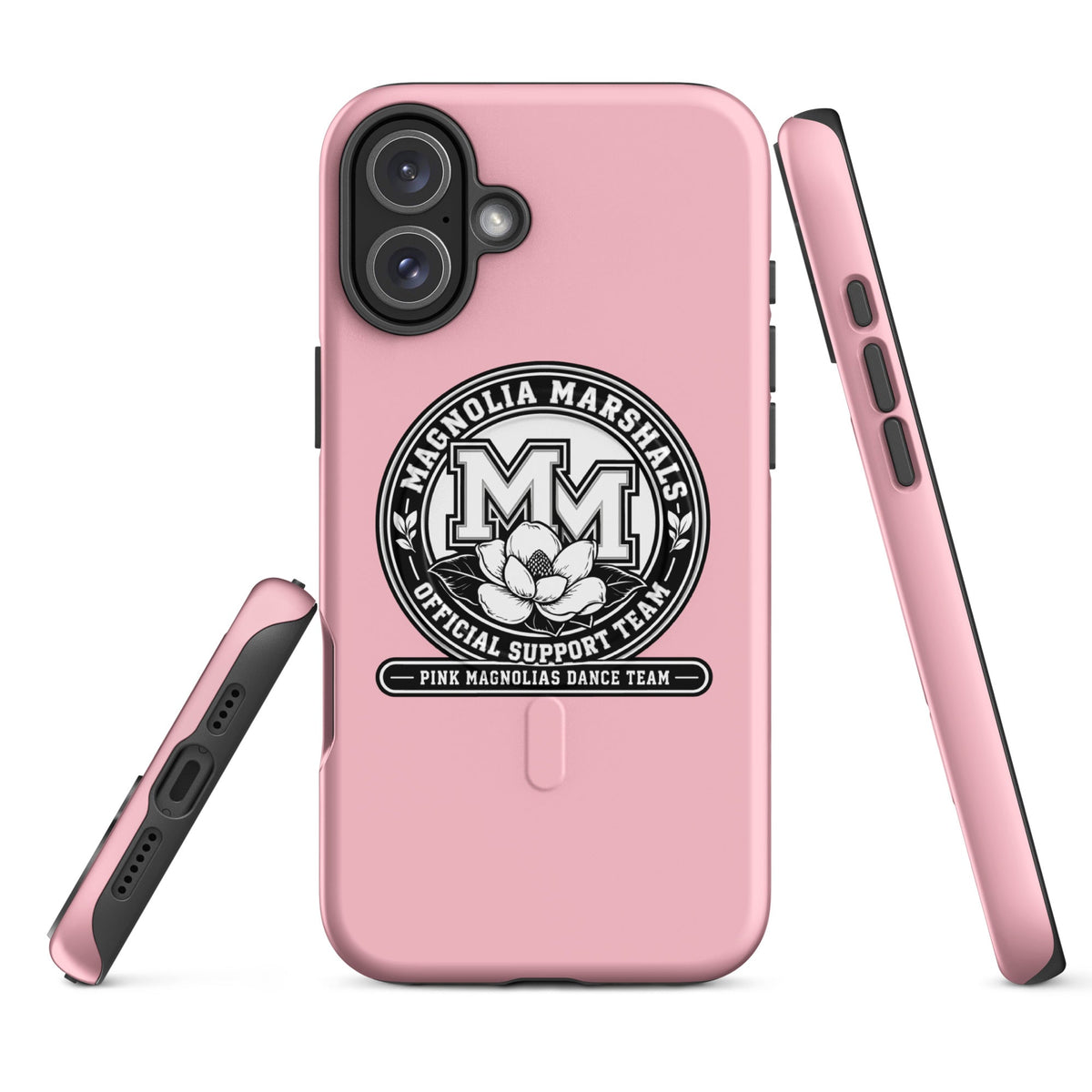 Magsafe Tough Case for iPhone | Pink Magnolias Dance | Emblem Logo