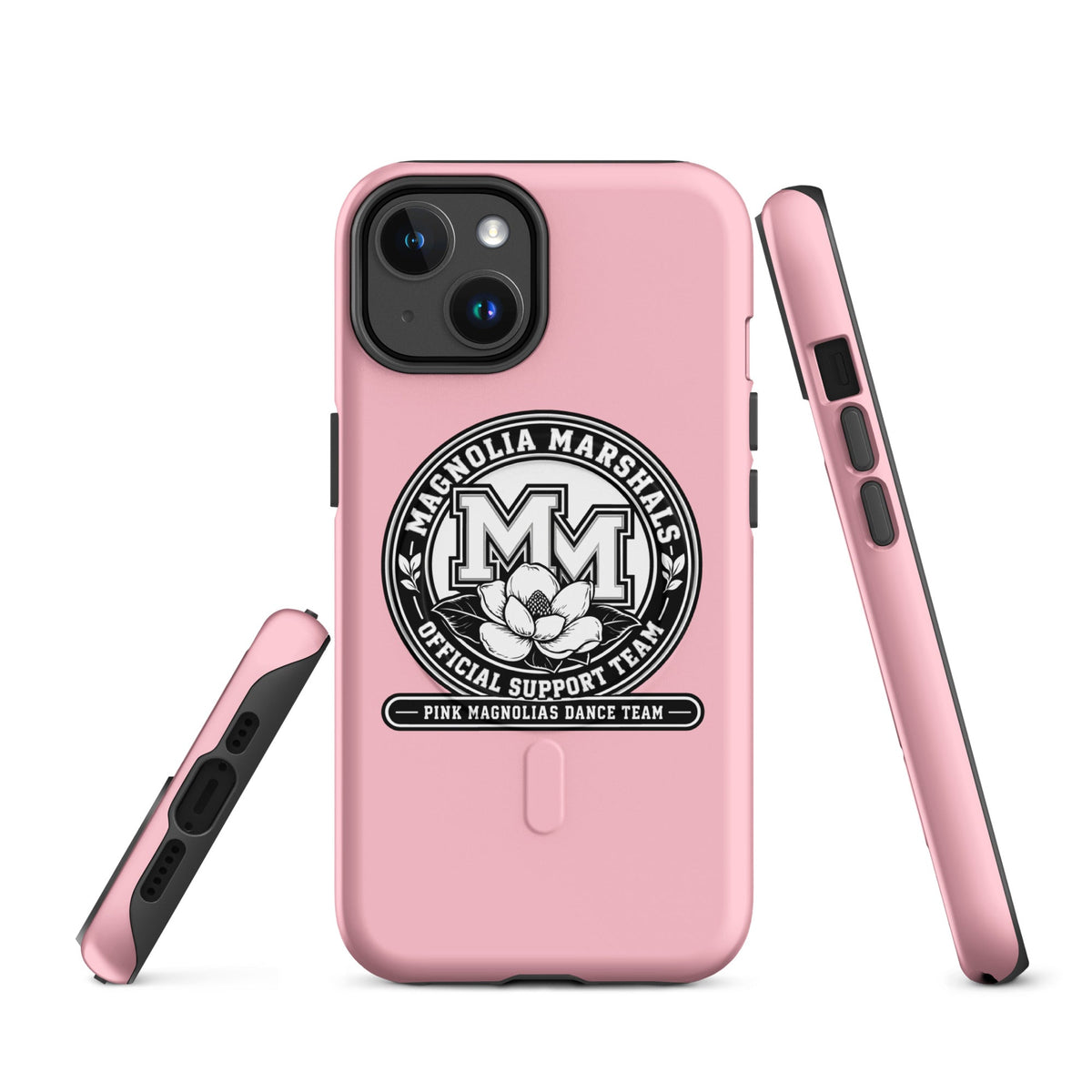 Magsafe Tough Case for iPhone | Pink Magnolias Dance | Emblem Logo