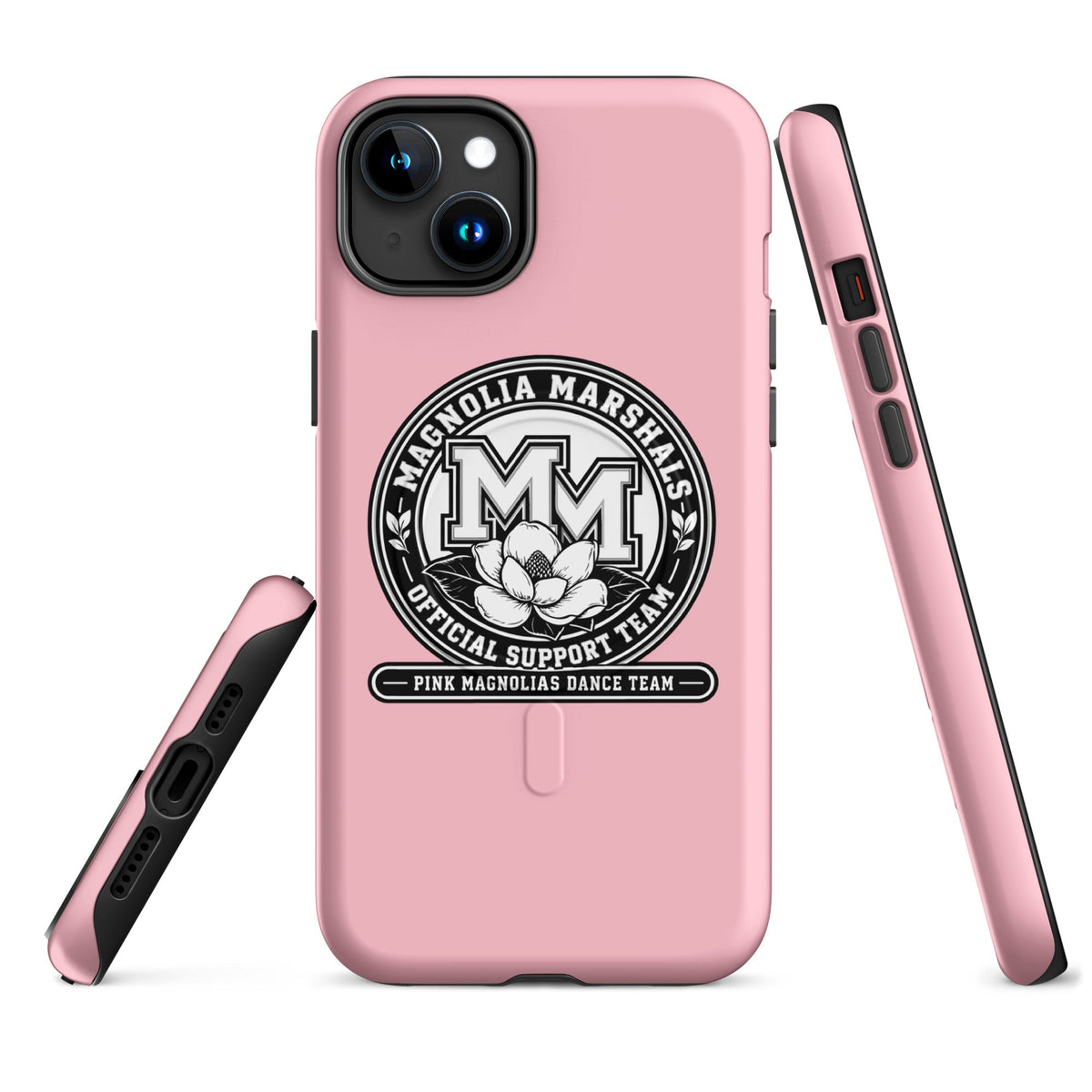 Magsafe Tough Case for iPhone | Pink Magnolias Dance | Emblem Logo