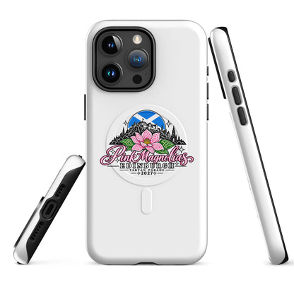 Magsafe Tough Case for iPhone | Pink Magnolias Dance | Vanguard Logo