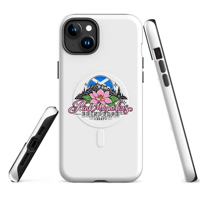 Magsafe Tough Case for iPhone | Pink Magnolias Dance | Vanguard Logo