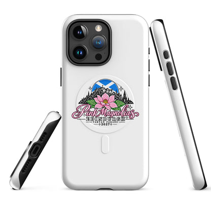 Magsafe Tough Case for iPhone | Pink Magnolias Dance | Vanguard Logo
