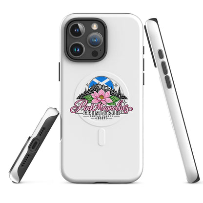Magsafe Tough Case for iPhone | Pink Magnolias Dance | Vanguard Logo