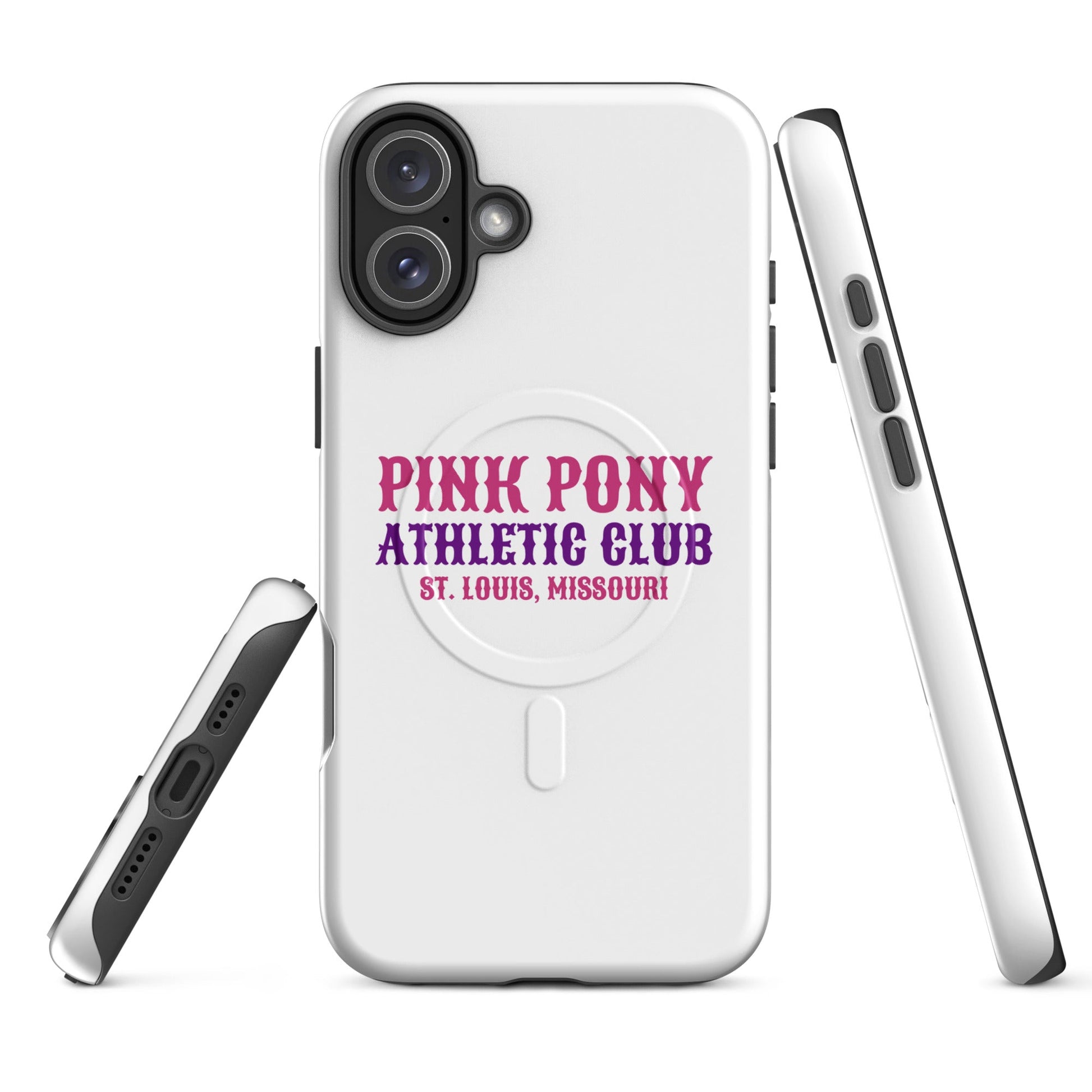 Magsafe Tough Case for iPhone | Pink Pony Athletic Club | Athletic Wordmark Logo