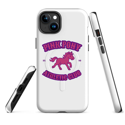 Magsafe Tough Case for iPhone | Pink Pony Athletic Club | Crest Logo