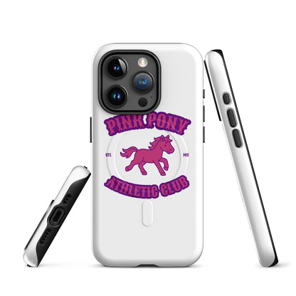 Magsafe Tough Case for iPhone | Pink Pony Athletic Club | Crest Logo