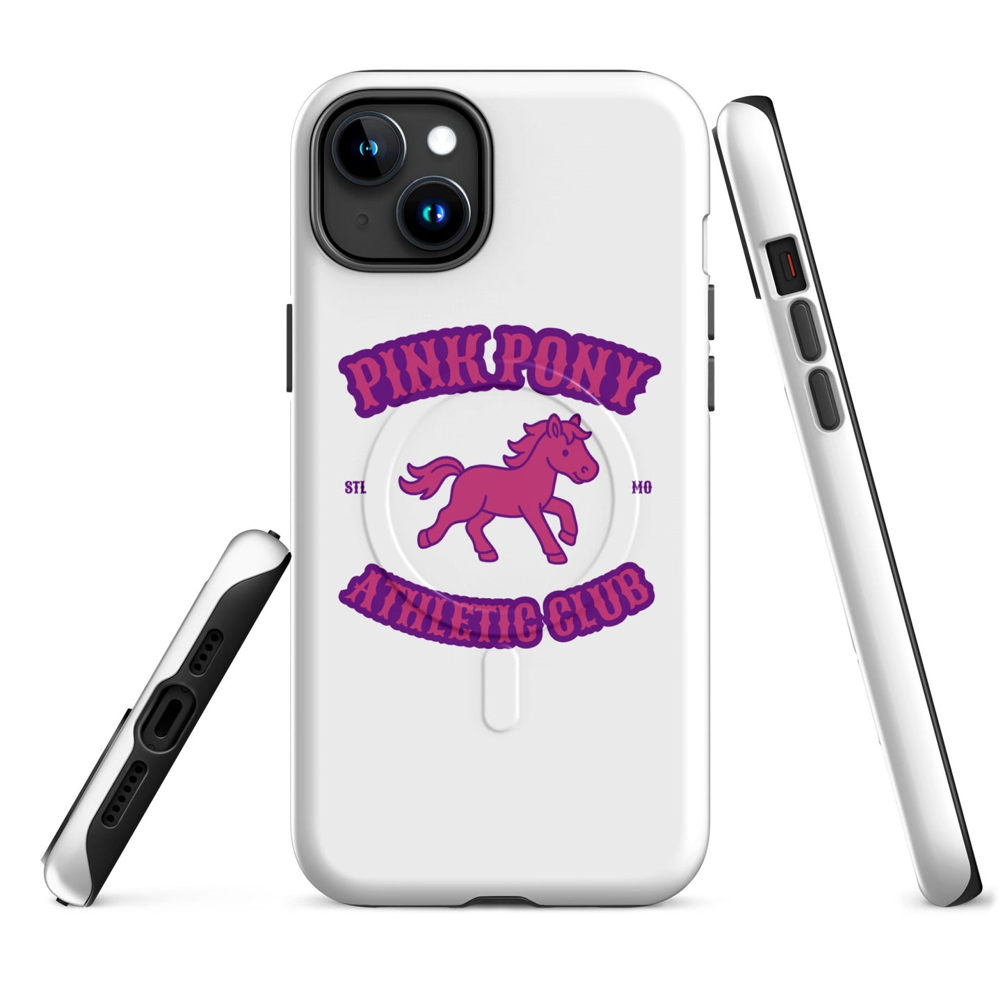 Magsafe Tough Case for iPhone | Pink Pony Athletic Club | Crest Logo
