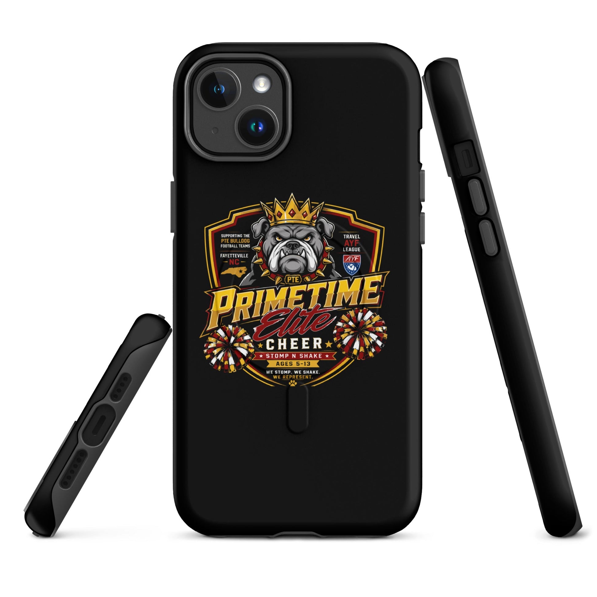 Magsafe Tough Case for iPhone | PTE Bulldog Cheer | Shield Logo