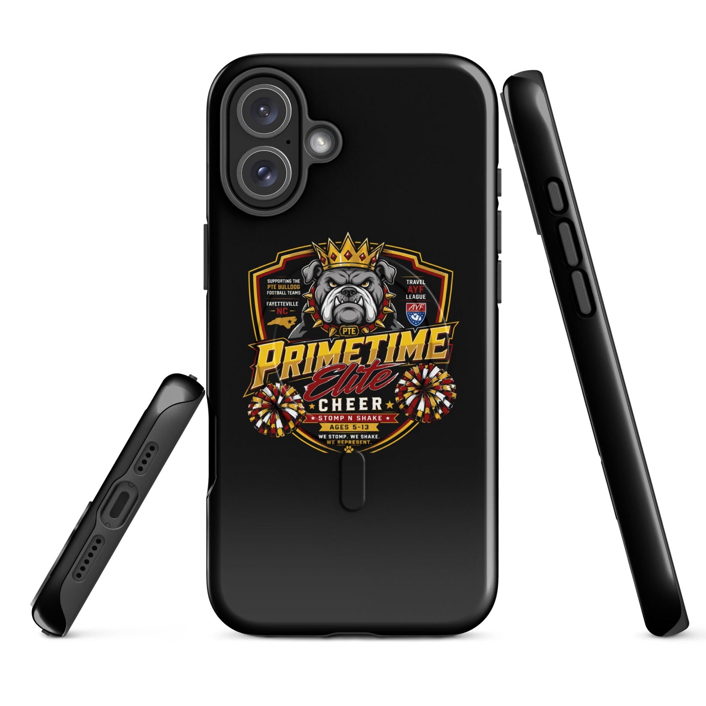 Magsafe Tough Case for iPhone | PTE Bulldog Cheer | Shield Logo