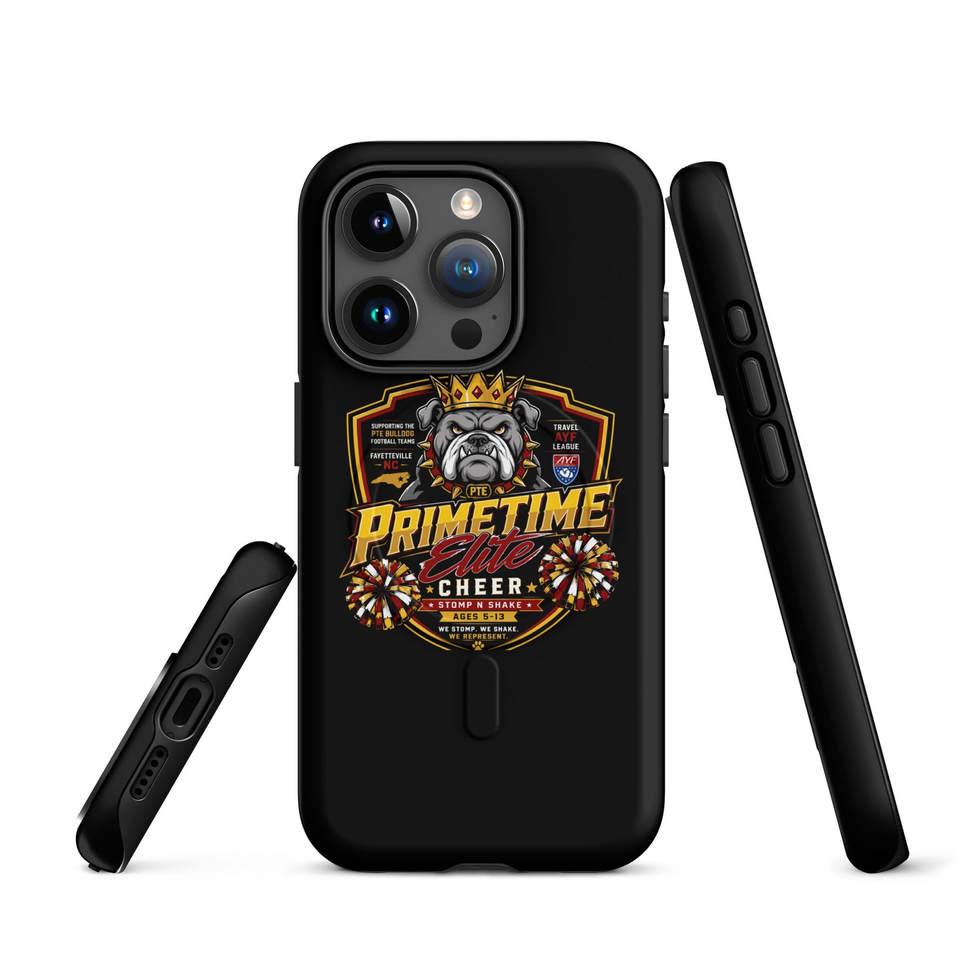 Magsafe Tough Case for iPhone | PTE Bulldog Cheer | Shield Logo