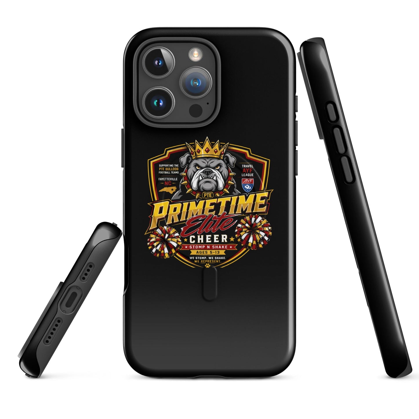 Magsafe Tough Case for iPhone | PTE Bulldog Cheer | Shield Logo