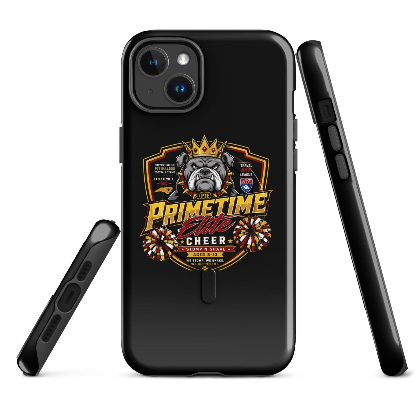Magsafe Tough Case for iPhone | PTE Bulldog Cheer | Shield Logo