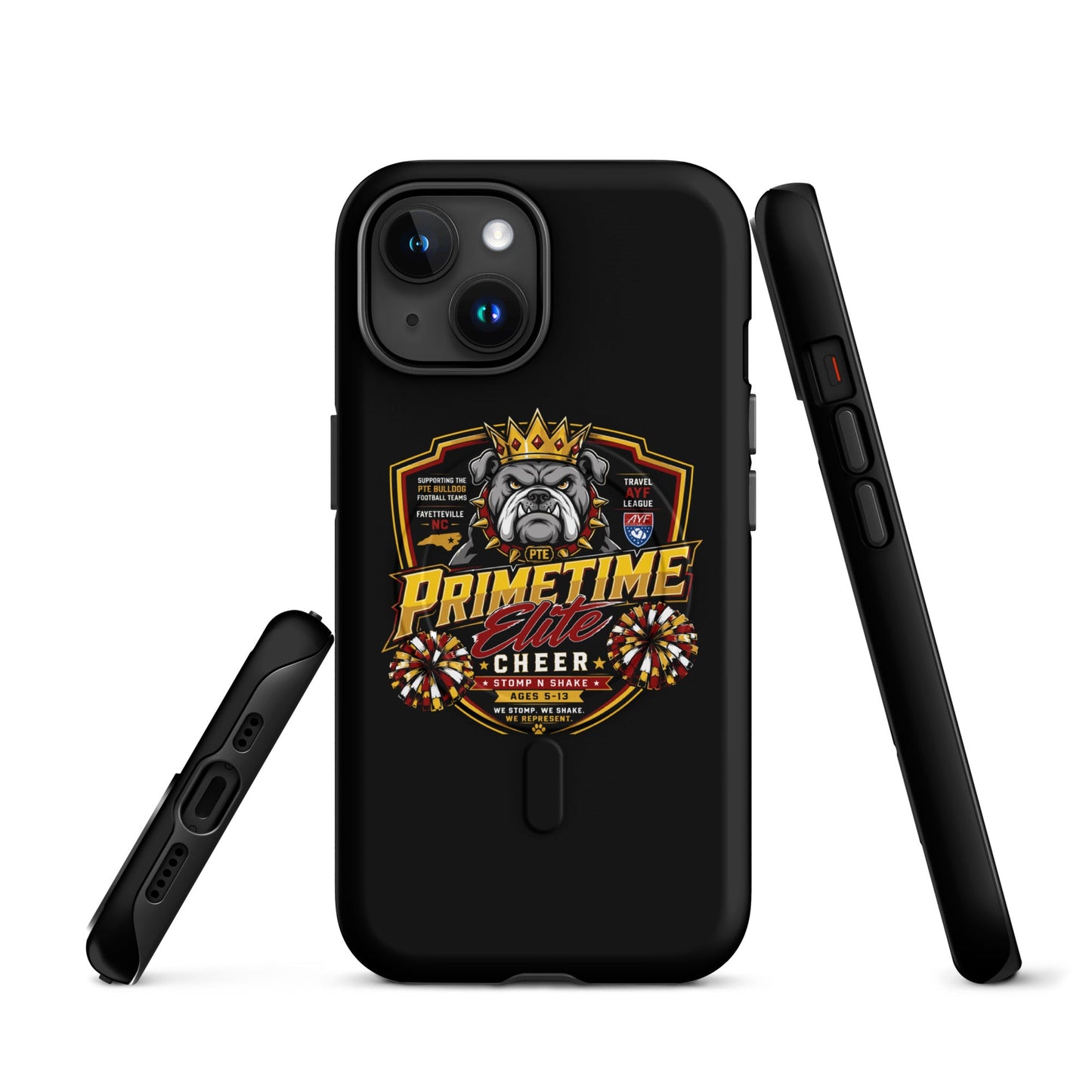 Magsafe Tough Case for iPhone | PTE Bulldog Cheer | Shield Logo