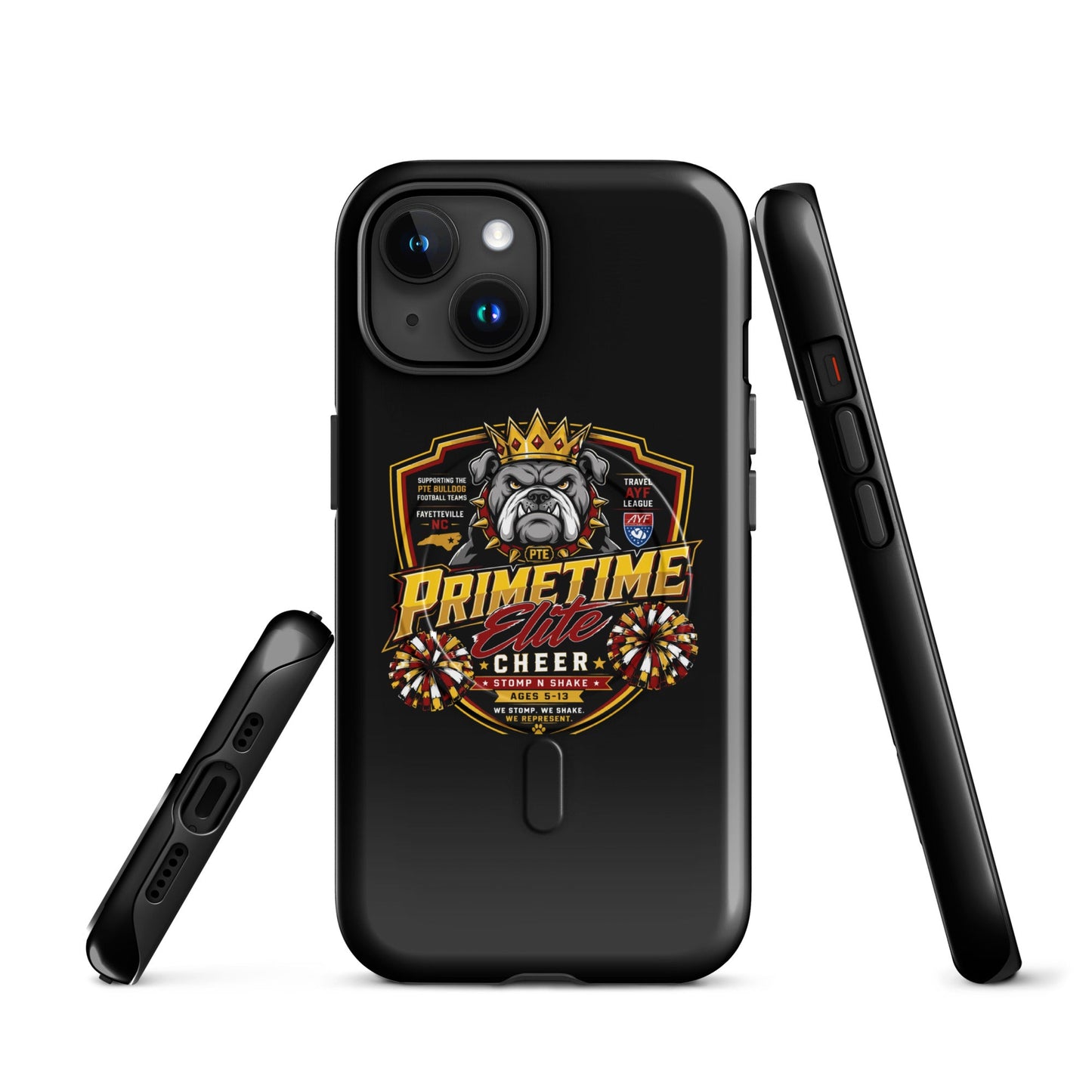 Magsafe Tough Case for iPhone | PTE Bulldog Cheer | Shield Logo