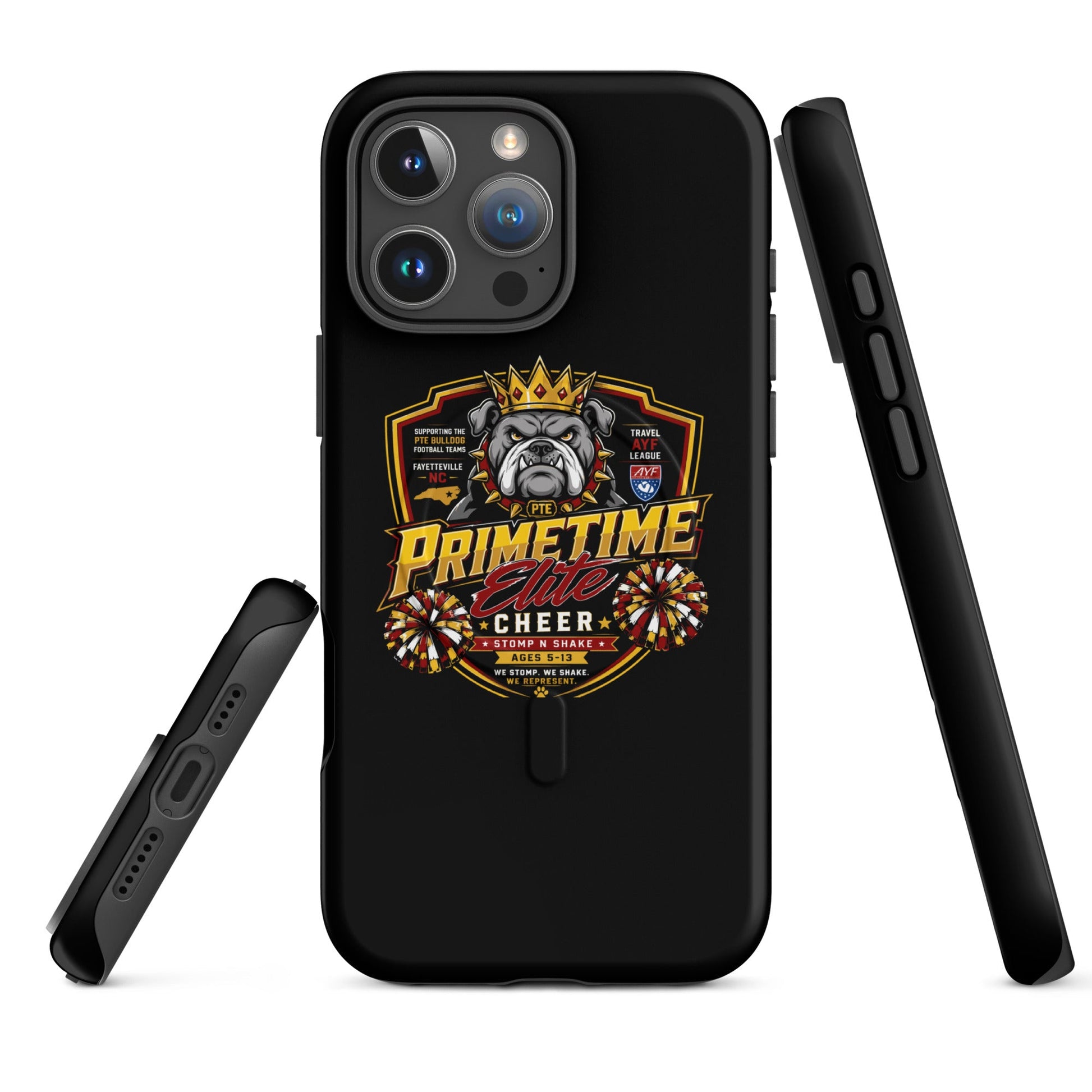 Magsafe Tough Case for iPhone | PTE Bulldog Cheer | Shield Logo