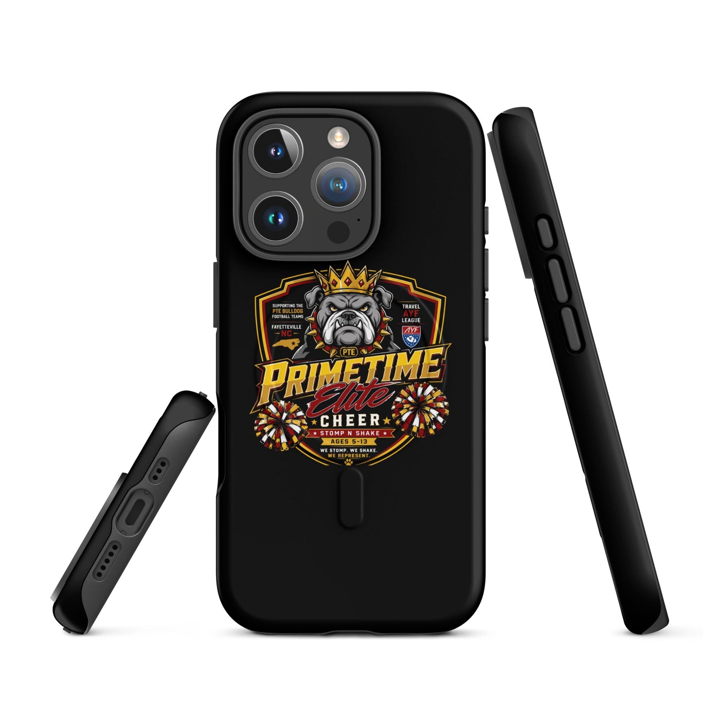 Magsafe Tough Case for iPhone | PTE Bulldog Cheer | Shield Logo