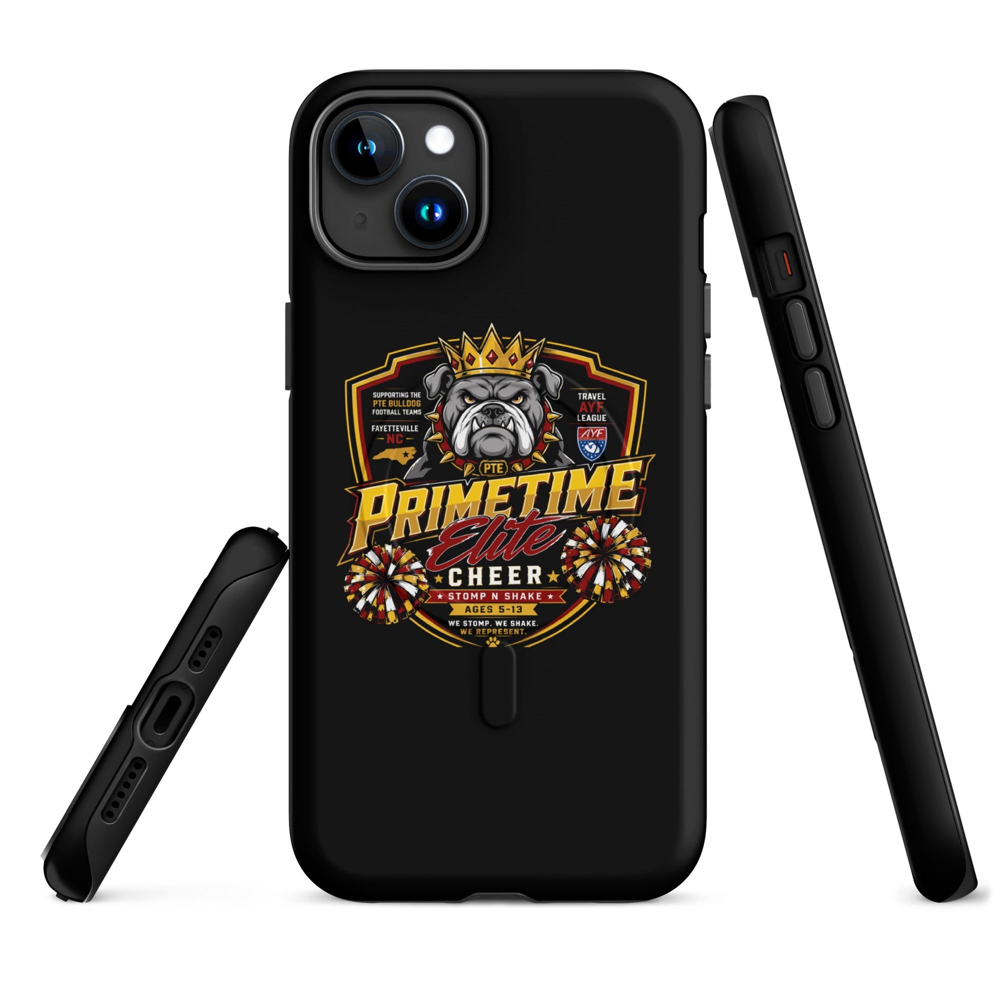 Magsafe Tough Case for iPhone | PTE Bulldog Cheer | Shield Logo