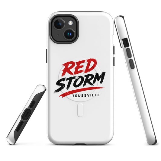 Magsafe Tough Case for iPhone | Red Storm | Modern Script Logo