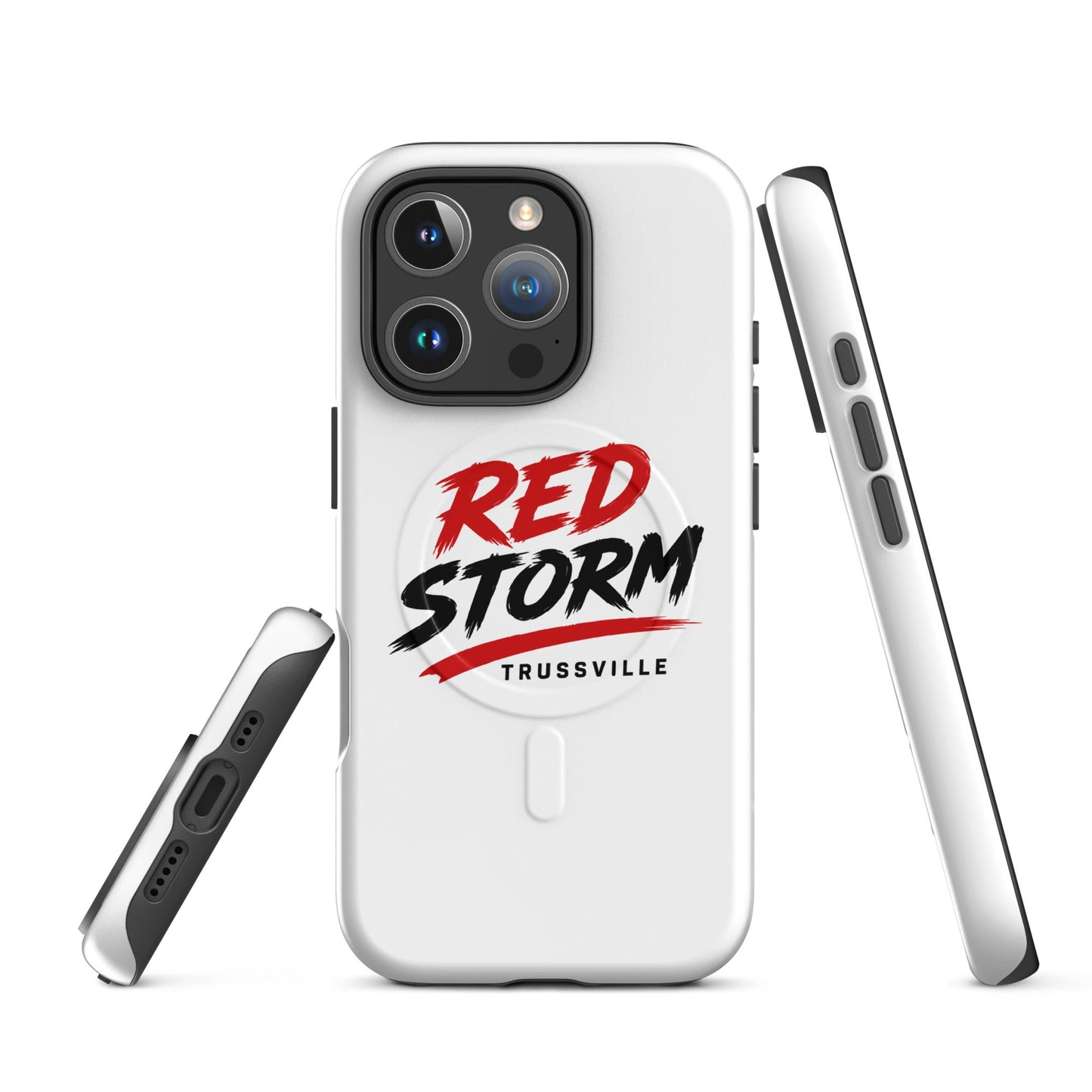 Magsafe Tough Case for iPhone | Red Storm | Modern Script Logo