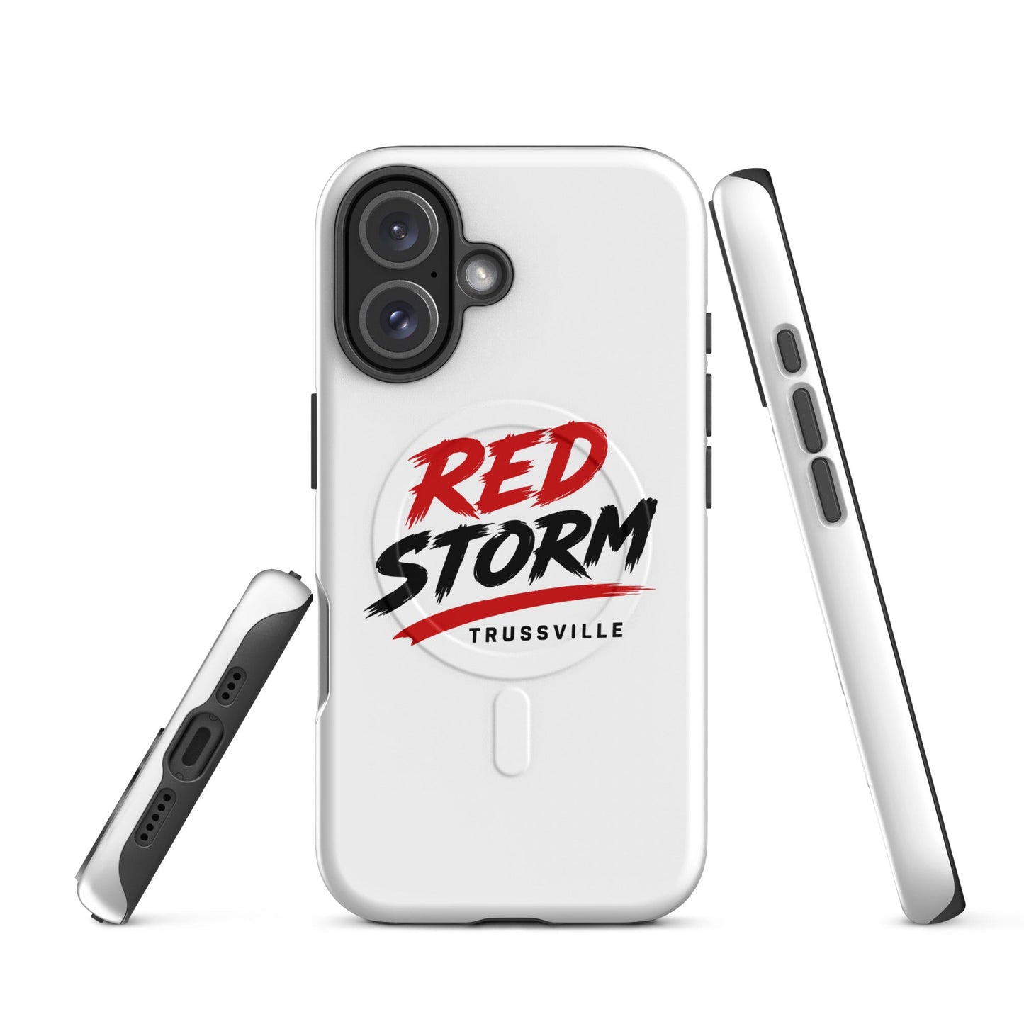 Magsafe Tough Case for iPhone | Red Storm | Modern Script Logo