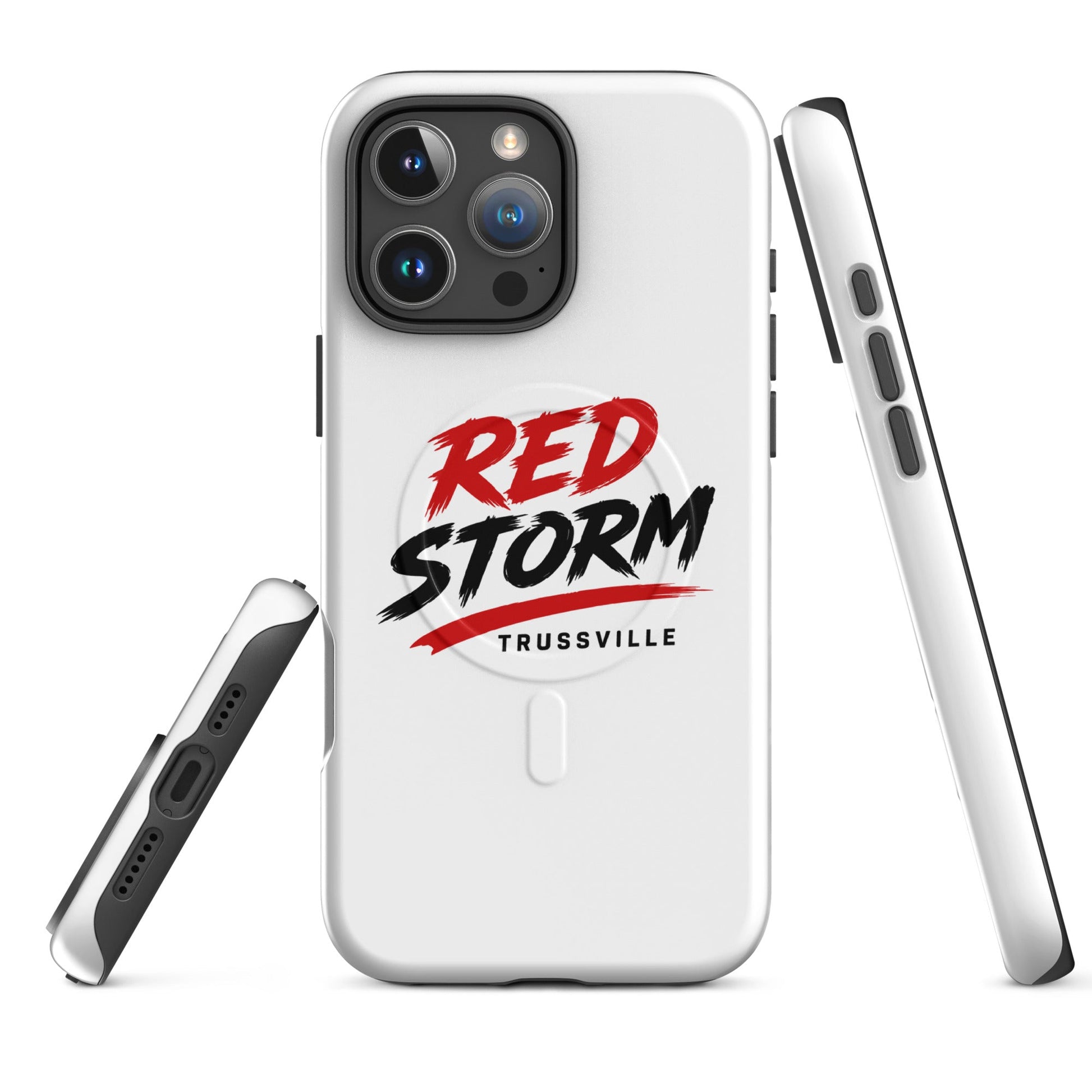 Magsafe Tough Case for iPhone | Red Storm | Modern Script Logo