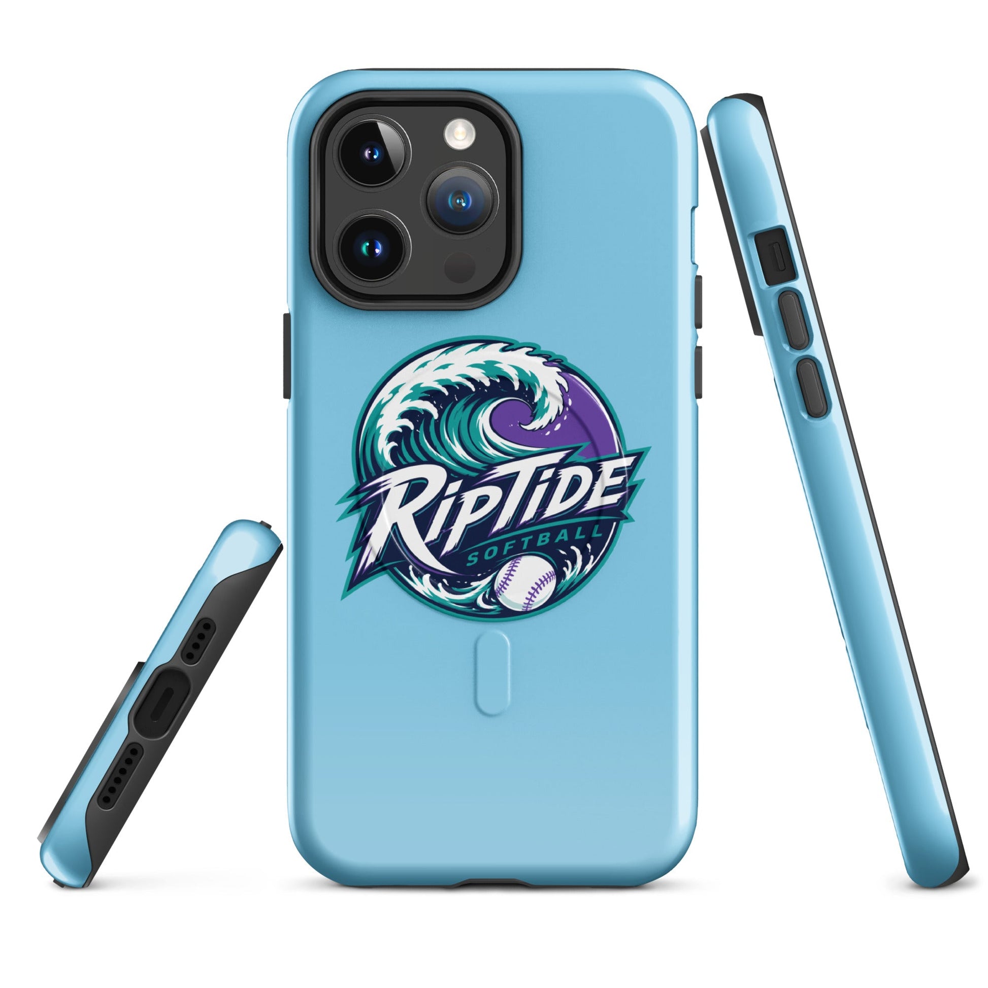 Magsafe Tough Case for iPhone | RipTide Softball | Emblem Logo