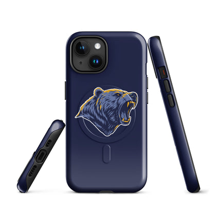 Magsafe Tough Case for iPhone | Rutherford County Grizzlies Football | Mascot Logo