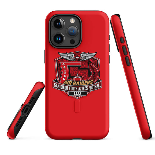 Magsafe Tough Case for iPhone | San Diego Youth Aztecs Football 11u Air Raiders | Shield Logo