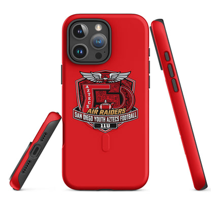 Magsafe Tough Case for iPhone | San Diego Youth Aztecs Football 11u Air Raiders | Shield Logo