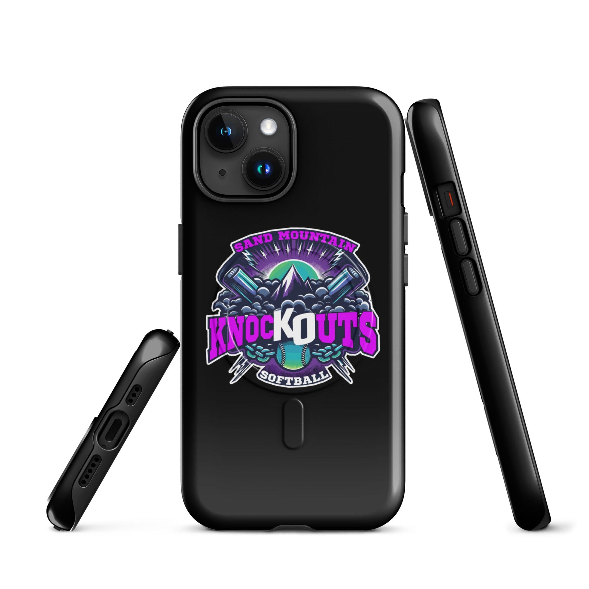 Magsafe Tough Case for iPhone | Sand Mountain Knockouts | Ball & Bat Logo