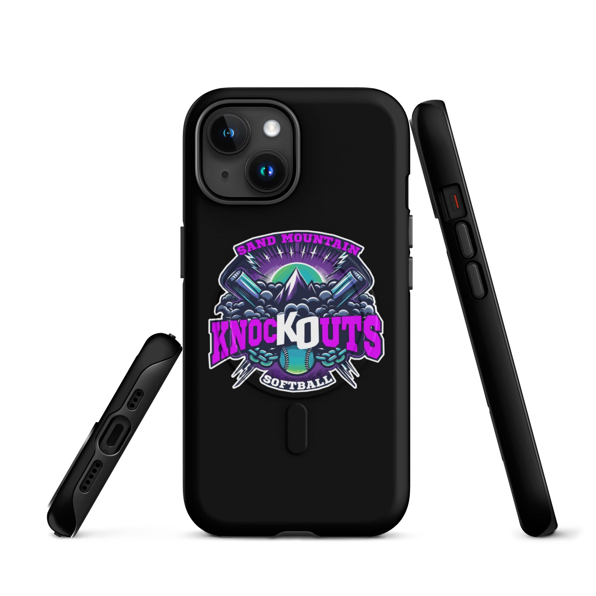 Magsafe Tough Case for iPhone | Sand Mountain Knockouts | Ball & Bat Logo
