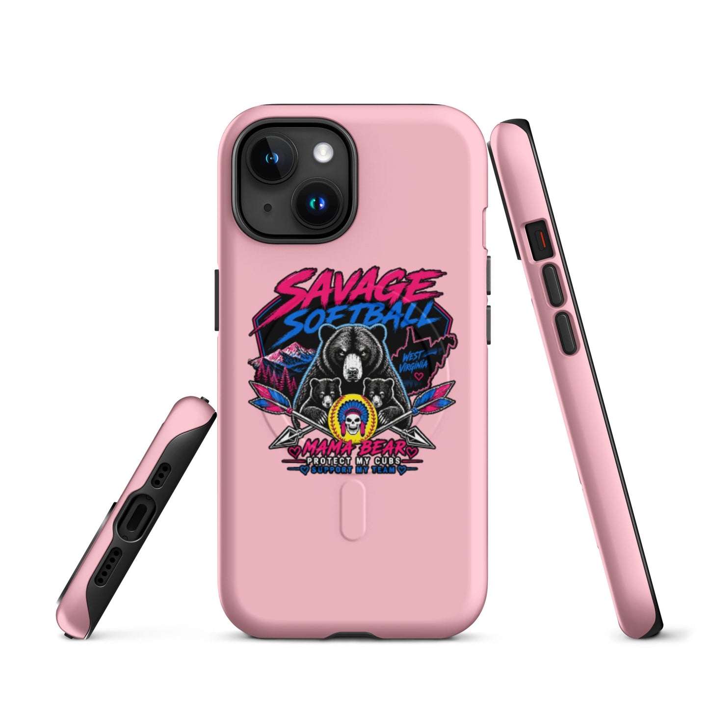 Magsafe Tough Case for iPhone | Savage Softball | Mascot Logo